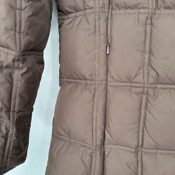 Weatherproof Garment Co Womens Down Parka Puffer Jacket Coat Size M Brown Long - Picture 5 of 12